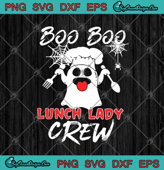 Boo Boo Lunch Lady Crew Funny Boo Ghost Chef Halloween