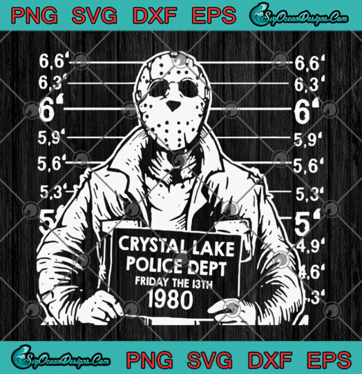 Crystal Lake Police Dept Friday The 13 Th 1980 svg