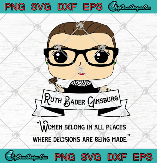 Cute RBG Ruth Bader Ginsburg svg