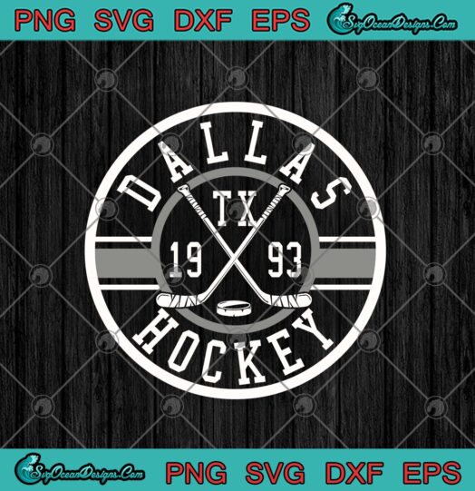 Dallas TX 1993 Hockey Vintage Texas Dallas Ice Hockey Sticks Star