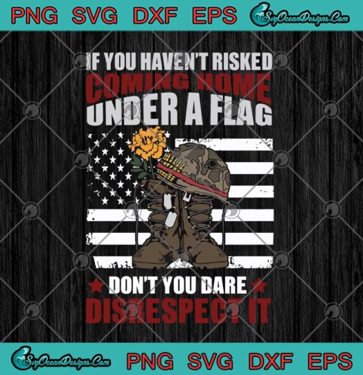 If You Havent Risked Coming Home Under A Flag Dont You Dare Disrespect It