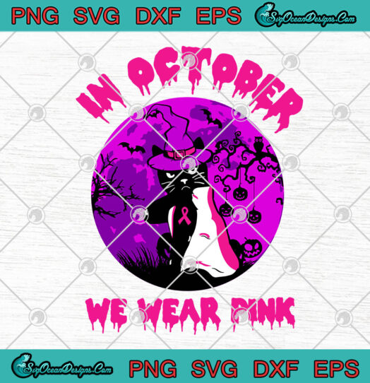 In October We Wear Pink svg
