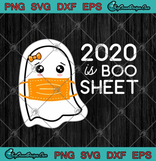 Kawaii Ghost In Mask 2020 Is Boo Sheet Quarantine Halloween