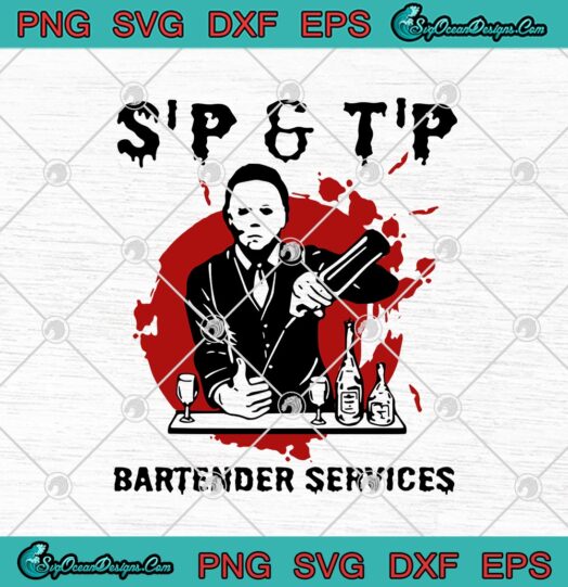 Michael Myers Sip And Tip Bartender Services Halloween