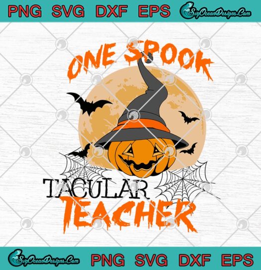 One Spooktacular Teacher Pumpkin Witch Halloween