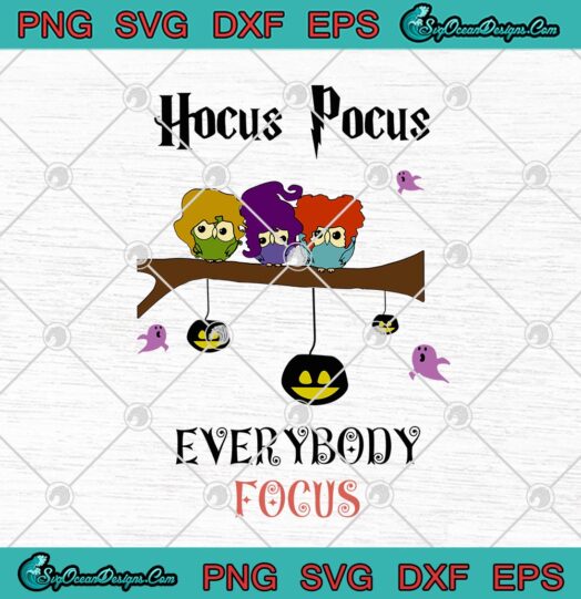 Owl Hocus Pocus Everybody Focus Funny Halloween