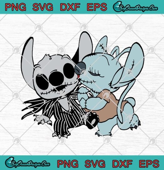 Stitch And Angel Jack Skellington The Nightmare Before Christmas