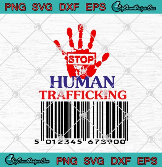 Stop Human Trafficking Human Rights Issues Barcode