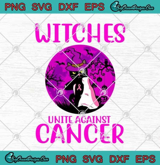 Witches Unite Against Cancer Black Cat Witch