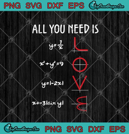 All You Need Is Love Function Graph Math Funny Mathematics