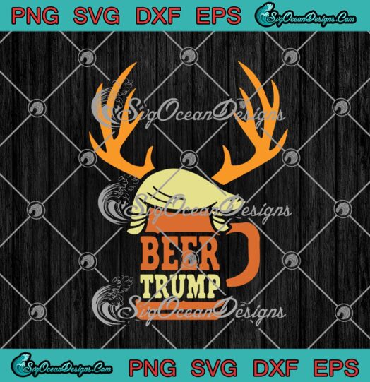 Beer Trump Reindeer Christmas Funny