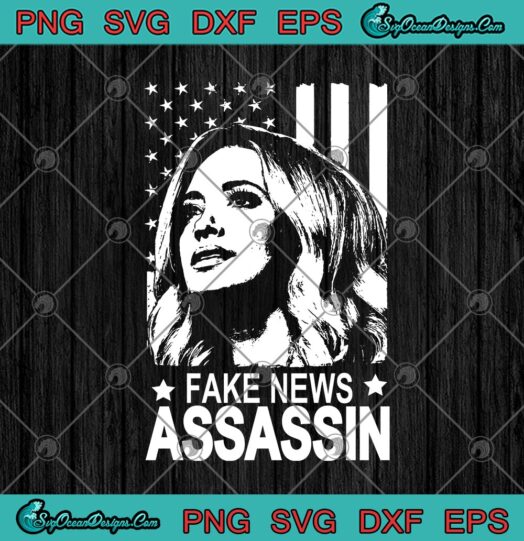 Kayleigh McEnany Fake News Assassin American Flag Funny News 2020