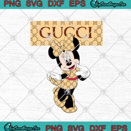 Disney Minnie Mouse Gucci SVG PNG EPS DXF Cricut File Silhouette Art