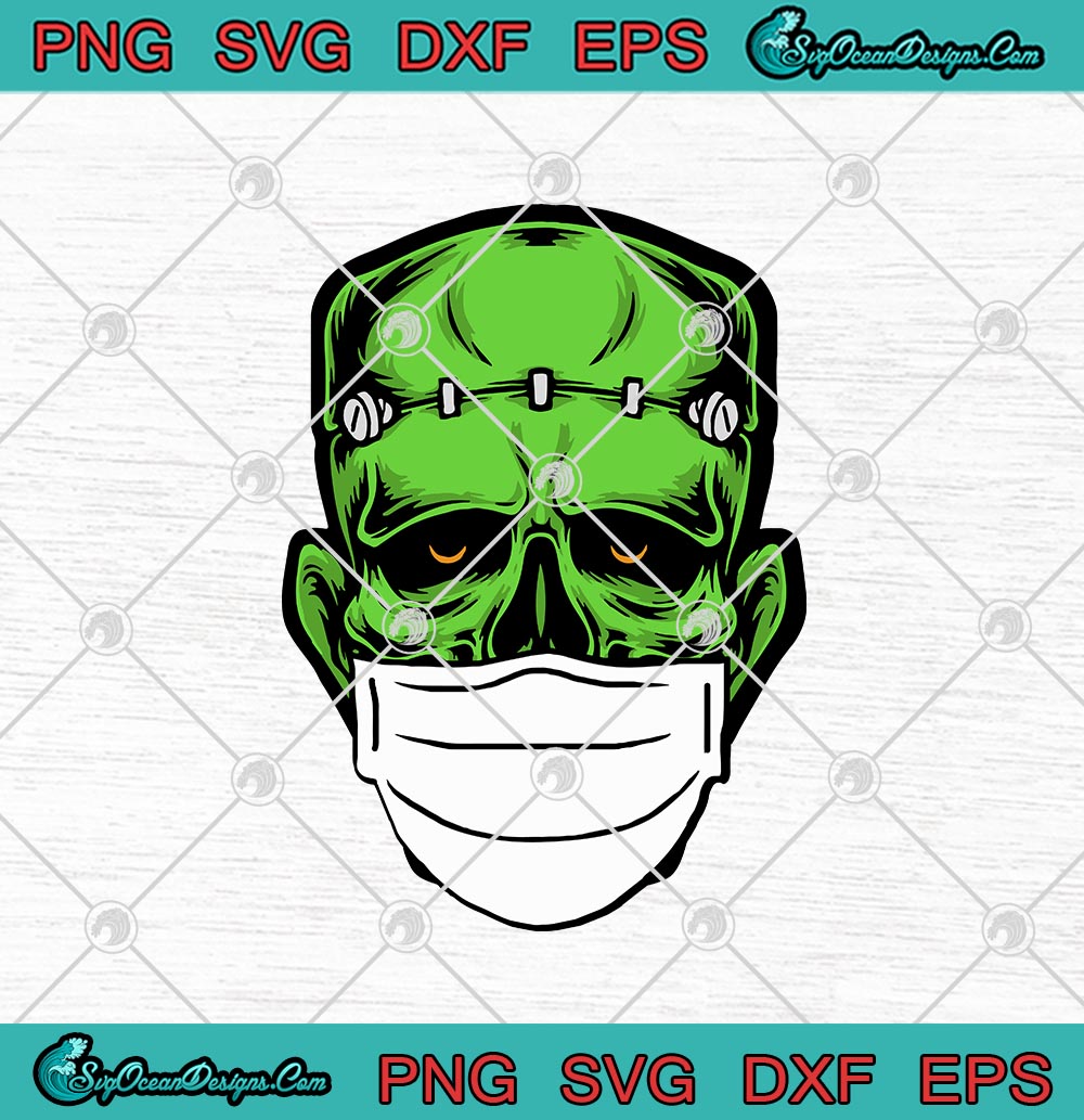 Download Monster Zombie Face Mask Funny Halloween Svg Png Eps Dxf Cricut File Silhouette Art Designs Digital Download PSD Mockup Templates