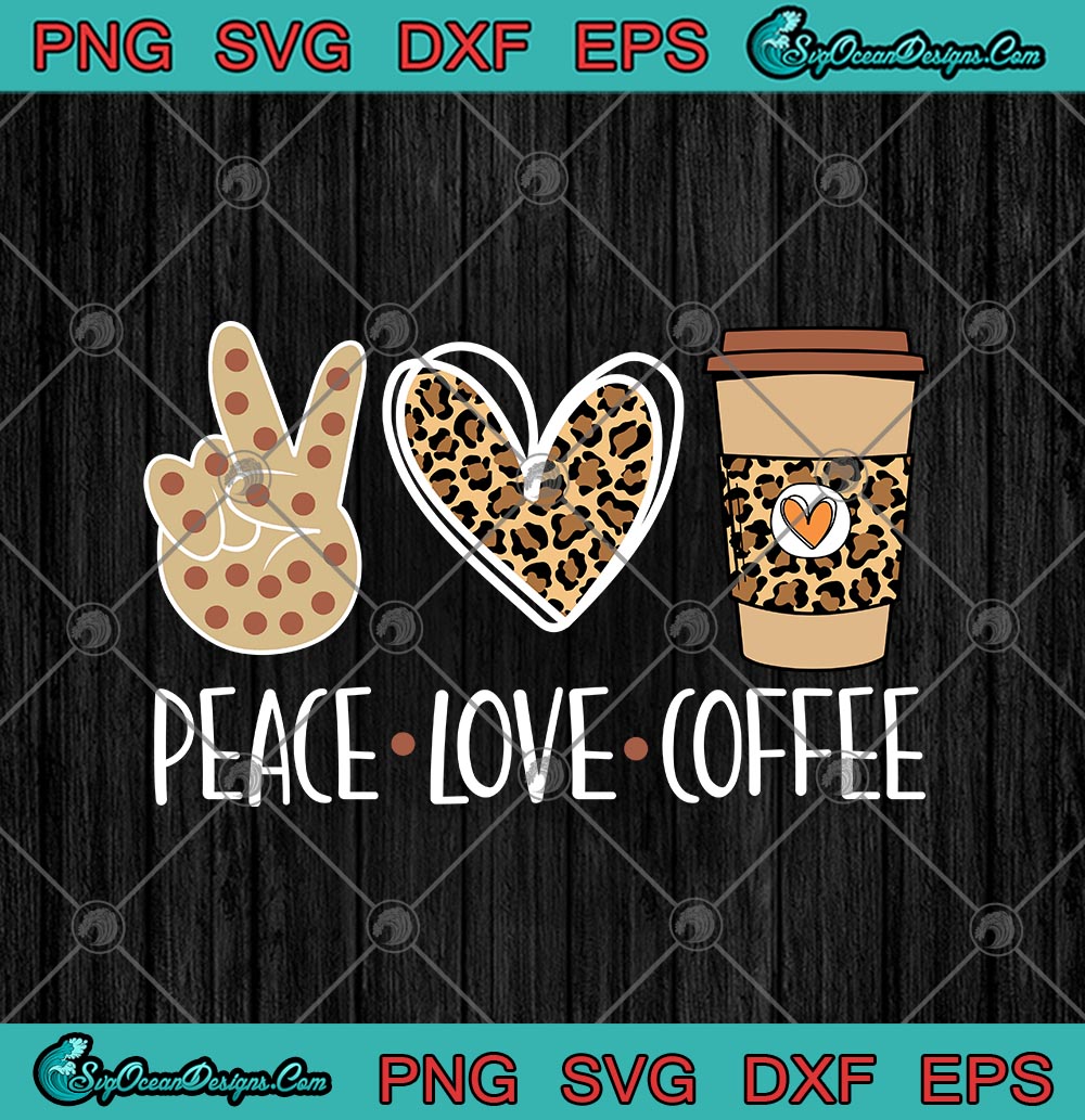 Peace Love Stitch SVG Digital File, Stitch Svg, Leopards Heart Svg