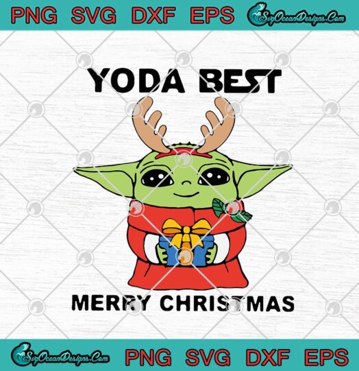 Reindeer Baby Yoda Yoda Best Merry Christmas