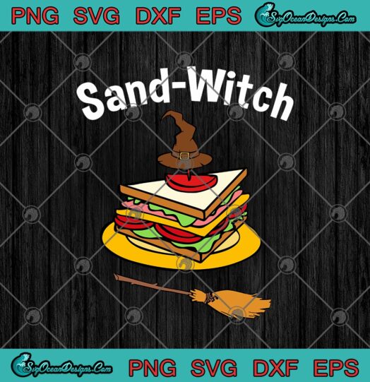 Sand Witch Funny Sandwich Witch Hat Halloween