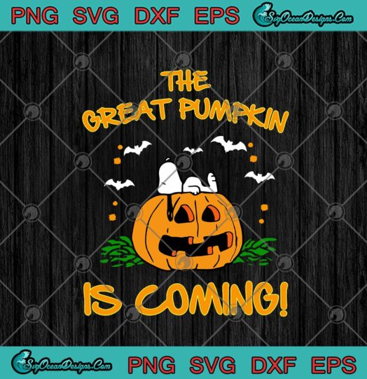The Great Pumpkin Is Coming Snoopy Halloween