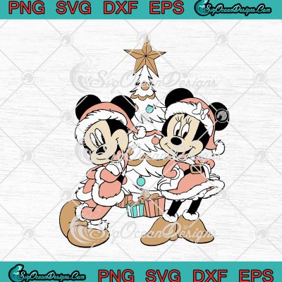 Disney Mickey And Minnie Mouse Christmas SVG PNG EPS DXF Cricut File ...