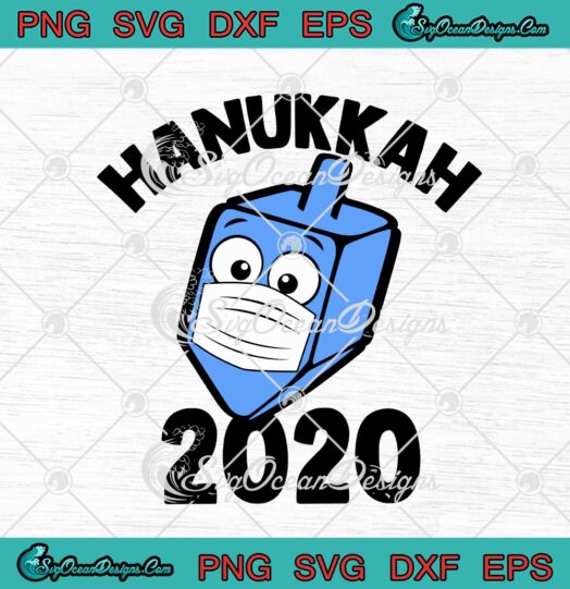 Hanukkah 2020 Dreidel Wearing Face Mask Funny