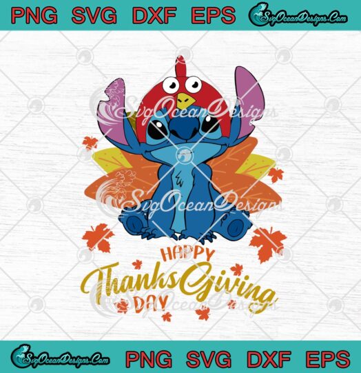 Happy Thanksgiving Day Stitch Turkey Funny