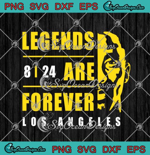 Kobe Bryant Legends Are Forever Los Angeles 8 24 Basketball Player