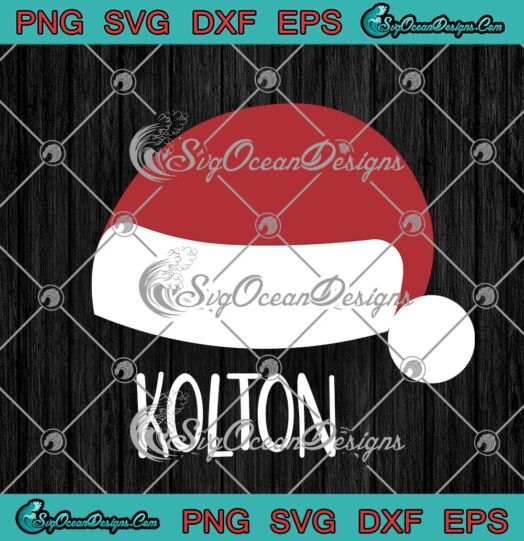 Kolton Christmas Santa Hat With Name Christmas Family