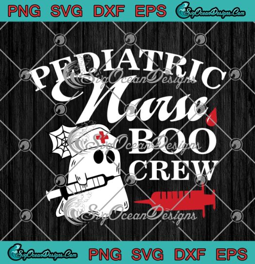 Pediatric Nurse Boo Crew Funny Pediatric Nurse Halloween