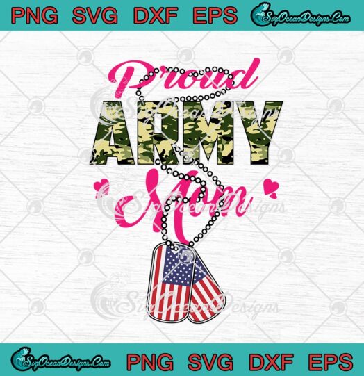 Proud Army Mom Pride Military Mother American Flag US Army Mom