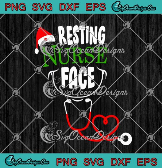 Resting Nurse Face Nursing Christmas