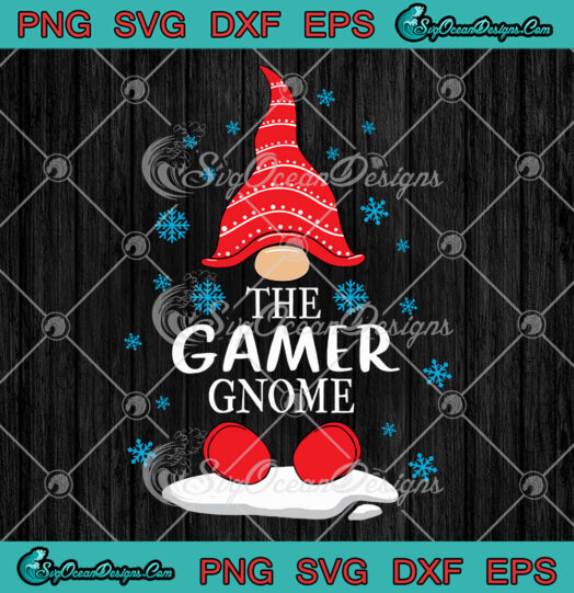 The Gamer Gnome Christmas svg