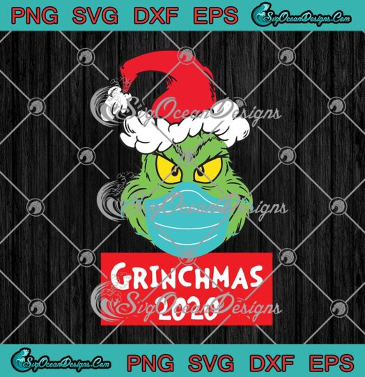 The Grinch Face Mask Grinchmas 2020 Quarantined Christmas 2020