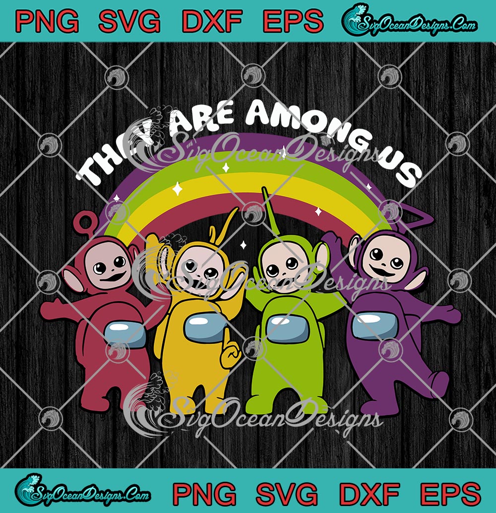 Download They Are Among Us Rainbow Funny Game Lovers Svg Png Eps Dxf Cricut File Silhouette Art Designs Digital Download