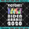 Victory Biden Harris 2020 Hand LGBT President Election Celebration SVG PNG EPS DXF Cricut File Silhouette Art