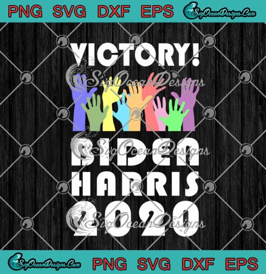 Victory Biden Harris 2020 Hand LGBT President Election Celebration