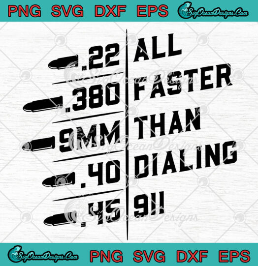 All Faster Than Dialing 911 svg