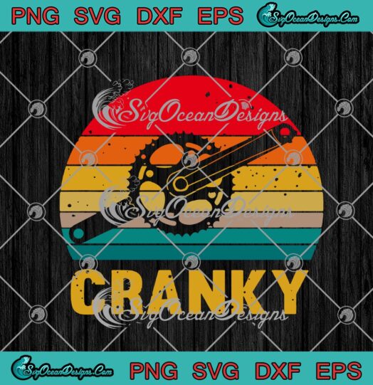 Bicycle Cranky Vintage Funny Bicycle Lovers Cycling Cranky