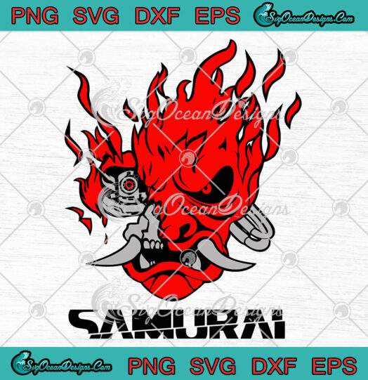 Cyberpunk 2077 Samurai Logo svg