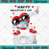 Happy Valentine’s Day 2021 Funny Dabbing Heart Wearing Mask Quarantine Valentine 2021 SVG PNG EPS DXF Cricut File Silhouette Art