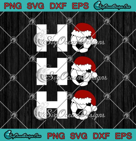 Ho Ho Ho Football Christmas Santa Hat Funny Soccer Christmas