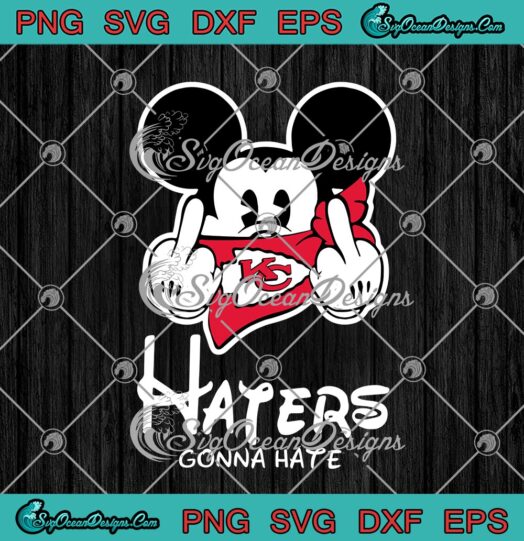 NFL Kansas City Chiefs Mickey Mouse Haters Gonna Hate Funny Disney Football