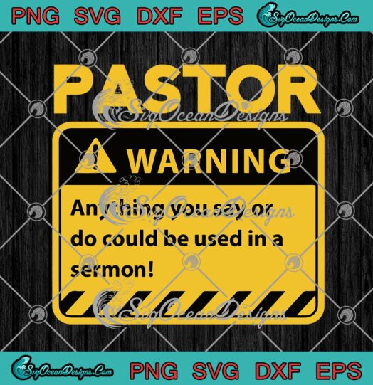 Pastor Warning Anything You Say Or Do Could Be Used In A Sermon