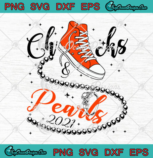 Chucks and Pearls 2021 HBCU Black Girl Magic SVG