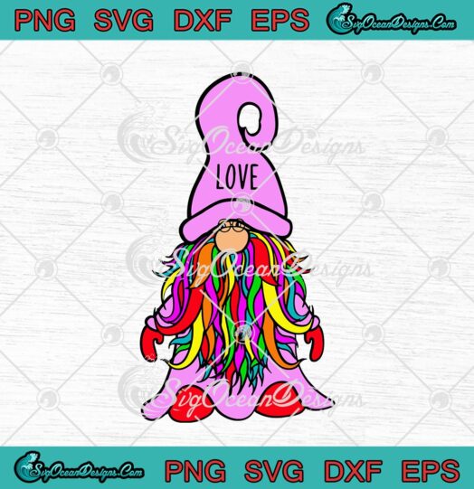 Gnome Love Hat Valentine Hippie Happy Valentines Day
