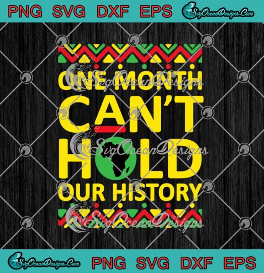 One Month Cant Hold Our History Black History Month