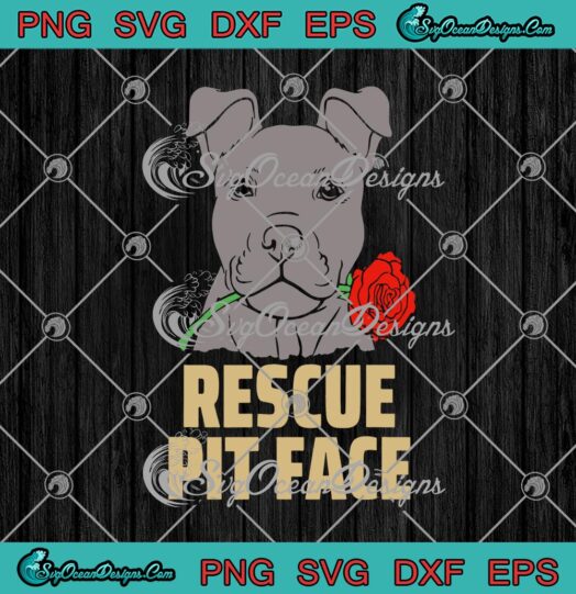 Pitbull Rescue Pit Face Funny Dog Lovers