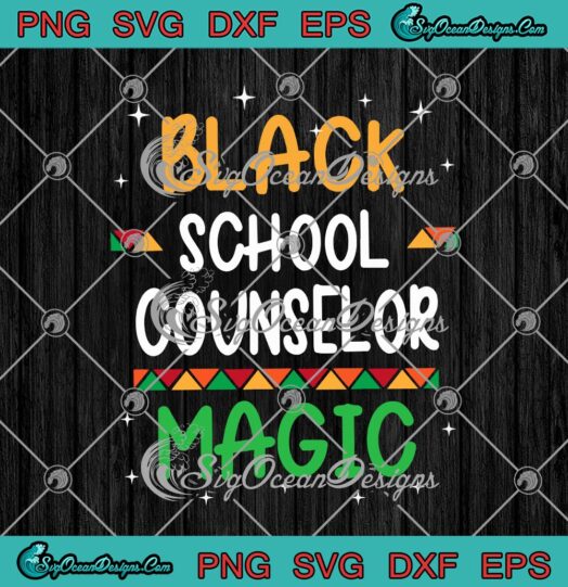 Black School Counselor Magic Black History Month Teacher