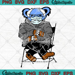 Grateful Dead Bernie Mittens Bear Meme SVG PNG EPS DXF Cricut Cameo File Silhouette Art