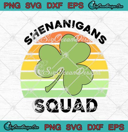 Shenanigans Squad Shamrock Vintage Saint Patricks Day