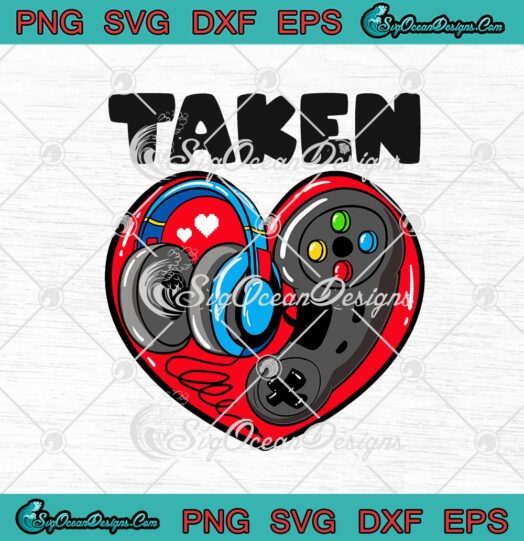 Taken Video Game Controller Heart Game Lover Valentines Day